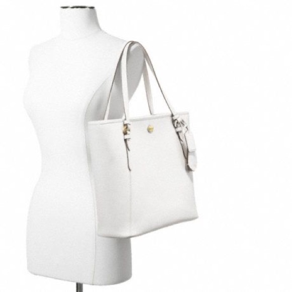 COACH PEYTON LEATHER ZIP TOP TOTE - Picture 13 of 13